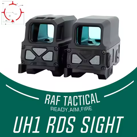 UH1 RDS Red Dot Sight Gen II Gen I Tactical Mira Holografica w V3XM VMT-3X Magnifier For Airsoft Ori