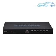 HDMI รองรับตัวแบ่งหน้าจอ4 In 1 Out 4K Quad-Viewer หลายมุมมองการควบคุมอินฟราเรด1080P 60Hz สำหรับกล้อง