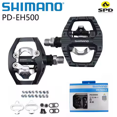 SHIMANO PD EH500 Dual-Sided Platform / Clipless SPD Pedals with Cleat SM-SH56 Original parts Bike Pe