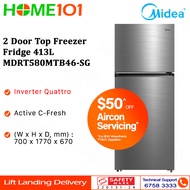 Midea 2 Door Top Freezer Fridge 413L MDRT580MTB || MDRT580MTB46-SG