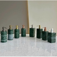 [DNK1 Collection] Shower Gel/Shampoo Container (H20.5x8x8 cm) – Indian Green Stone – Minimalist, Lux