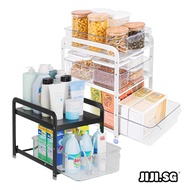 (JIJI SG) HALDEN Under-sink pull-out shelf Rack - Storage Shelve / Shelf Organizer / Kitchen Rack