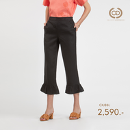 C&D Linen Pants ทรง Ruffle Pants ขายาวห้าส่วน เนื้อผ้าลินินพรีเมี่ยม กางเกง กางเกงขายาวผญ กางเกงขาย