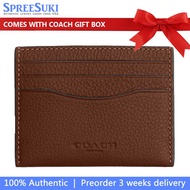 Coach Card case In Gift Box Slim Id Card Case Saddle # CP209