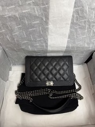 晶片 Chanel boy wallet on chain Chanel woc vanity case