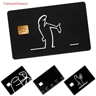 (Takashiflower) La Linea Funny Anime Pattern Credit Card Sticker Used For EBT, Transportation, Keys,