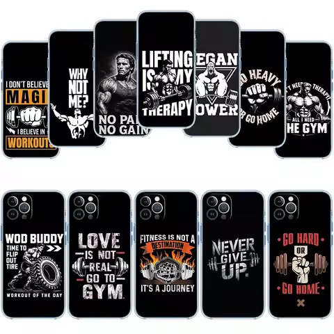 RH2 Bodybuilding Gym Fitness Maxim Transparent Phone Case for Motorola Moto G7 G8 G9 G84 G85 G73 G24