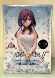 (未開封)全新日版🇯🇵SEGA SPM JAIA 五等分的新娘中野三玖SPM婚紗版本模型 五等分の花嫁Ⅱスーパープレミアムフィギュア中野三玖‘花嫁Ver.’新娘版手辦景品Figure