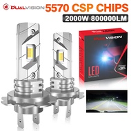 2Pcs H7 Led Headlight Bulb Ultra Powerful 30000LM Super White 12V Canbus H7 Car Lamp Error Free H7 T