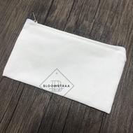 Plain Canvas Pouch Canvas zipper Pouch 20x10 cm