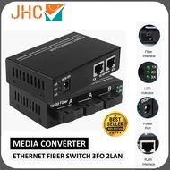 Media Converter 3 Port FO 2 Port LAN / Switch Fiber 3 FO 2 SC - 3FO 2LAN 3 FO 2 LAN