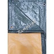 Lona Tolda PVC Trapal Cover Yellow Green Tarpaulin Lona Trapal Tarp Waterproof Cut Size Tarp