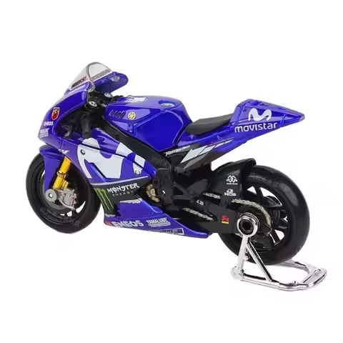 Bburago 1/18 Yamaha GP No.25 Racing Car 2018 Racing Simulation Model Collectible Ornament Exquisite 