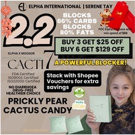 LESS $129, 6 BOX + GIFT❗️LIMITED EDITION ELPHA X MOOSOR CACTI7 CARB FAT BLOCKER CANDY