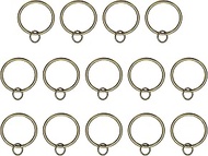 PATIKIL Pack of 14 Curtain Rings with Eyelets, 37 mm ID Glides Smoothly, Metal Curtain Ring, Suitabl