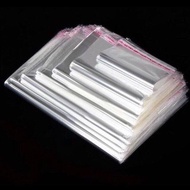 100pcs Self Adhesive Transparent OPP Plastic Bag Plastik Beg