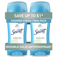 Secret Women's Antiperspirant and Deodorant，24Hourly protection against sweat and odor，pH Balance pr