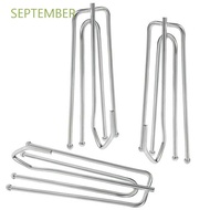 SEPTEMBER Durable Drapery Hook 4 Prongs Pleat Clips Curtain Hooks Window Door Bathroom Curtain Stainless Steel for Pleated Drapes Curtain Accessory 10/30/50 Pcs Drapes Pin