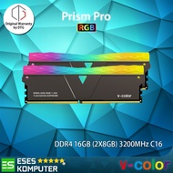 RAM v-color DDR4 PRISM PRO RGB 16GB (2x8GB) 3200MHz CL16 BLACK