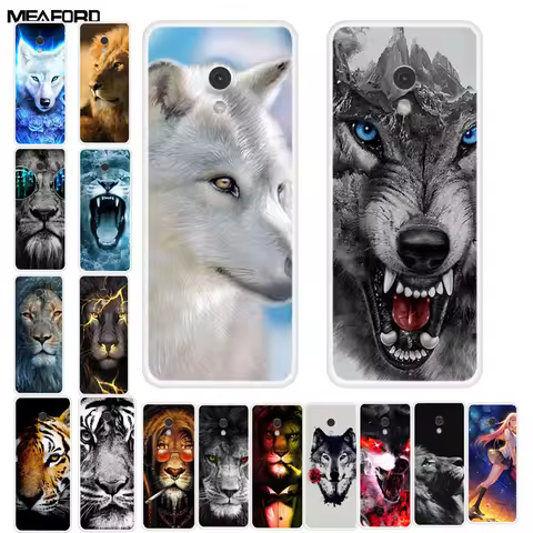 For Nokia 235 4G Case Nokia 215 220 4G Wolf Lion Clear Silicon TPU Back Cases for Nokia 220 4G 4G Ph