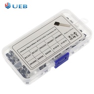 200PCS Transistor Assortment 10 Values TO-92 PNP NPN 2N2222 2N2907 2N3904 2N3906 S8050 S8550 A1015 C