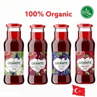 GRANTE HALAL 100% ORGANIC  FRUIT JUICE-NATURAL-POMEGRANATE/APPLE/CHERRY 250ML TURKEY