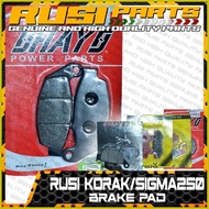 ▫ ∇ ✧ Korak/Sigma250 Brake Pad for Rusi Motorcycle Parts