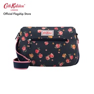 Cath Kidston Double Zip Bag Wimbourne Rose Navy กระเป๋า กระเป๋าสะพาย กระเป๋าสะพายข้าง กระเป๋าแคทคิดสตัน