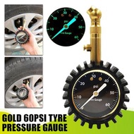 **包郵** 汽車氣壓表輪胎胎壓監測 胎壓表 60psi汽車胎壓計 [平行進口] YY3501