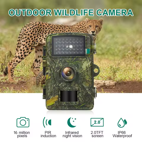 Camera Trail Hunting DL001 12MP 1080P Infrared Night Vision Motion Activated Trigger Security Cam Ou