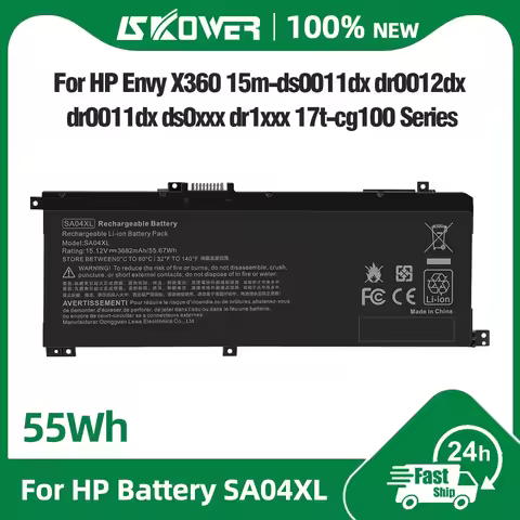 SA04XL Battery for HP Envy X360 15-DR0000 DR1000 DS0000 DS1000 15T-DR000 15Z-DS100 17-CG0000 CG1000
