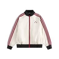 Hanlu เสื้อโค้ทเทรนด์สไตล์อเมริกันแจ็คเก็ตปกแฟชั่นยืนลำลองสำหรับทุกเพศ