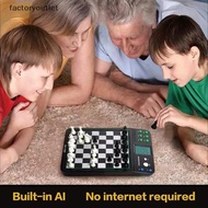 FCMY Electronic Chess Game Magnetic Chess Piece Sensory Board Screen Novice Learning Intelligent AI 