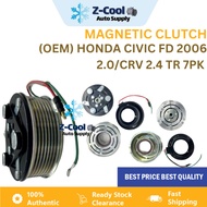 Magnetic Clutch Aircond Compressor OEM NEW Honda Civic FD 2006 2.0 / CRV 2.4 TR 7PK