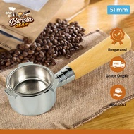 One Two Cups Bottomless Naked Portafilter Stainless 51mm for Delonghi - EC680