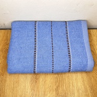 Handuk Mandi Import Tebal Polos List Katun Dewasa Size 70x140cm High Quality Premium Perlengkapan Ma