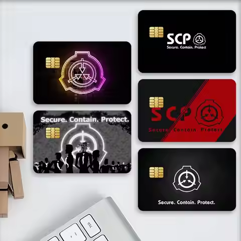 Fashion S-Scp Foundation Credit Card Stickers Skin For Bank Debit Decorative Protection Scratch-resi