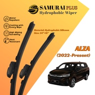 [Perodua Alza 2022-Present] Samurai Silicone Wiper Blade | Automotive Car Windshield Wiper