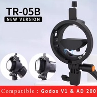 New Triopo Flash Holder Bracket Tr05B Converter Bowens - For Replace Godox S2 Compatible Godox