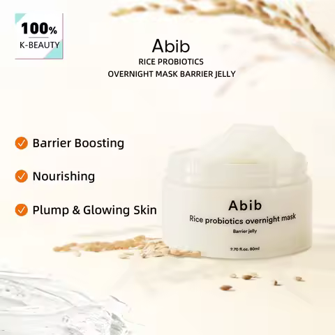 Abib Rice Probiotics Overnight Mask Barrier Jelly,Nourishing,Fast Absorbing & Overnight Care​,Korean