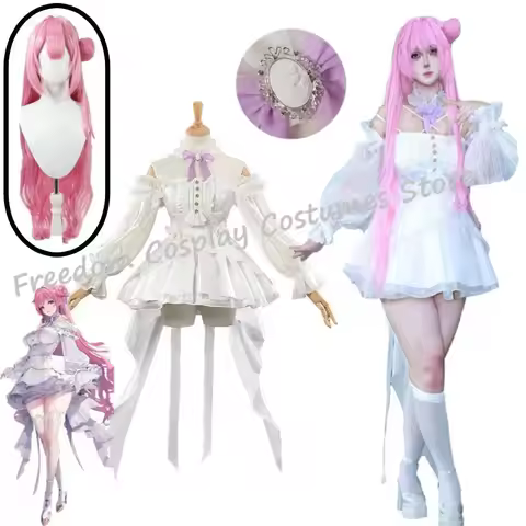 Nikke The Goddess Of Victory Dorothy Cosplay Costume wig Dorothy Women Cute White Dress Uniform Hall
