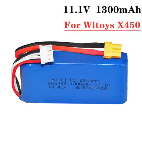 3s lipo battery 11.1V 1300mAh Lipo Battery For XK X450 FPV RC Drone Spare Part 11.1v Rechargeable Ba