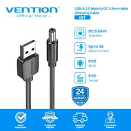 Vention USB-A to DC 5.5mm Power Cable AC USB to DC 5V/3A USB to DC Cable