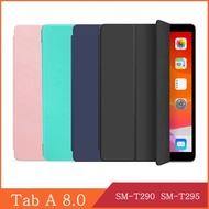 แท็บเล็ต2019 SM-T290 T295 SM-T295ปกพลิกแบบอัจฉริยะหนัง PU สำหรับ Samsung Galaxy Tab A 8.0
