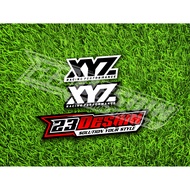 XYZ STICKERS XYZ RACING STICKERS Performance Sticker Motor Stiker Motor