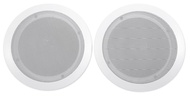 2 CC65T White 6.5" Commercial 70v Ceiling Speakers for Restaurant