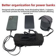 [NGE]For Anker A1695 Breathable Portable Power Bank Bag for Zolo 165W Storage Bag