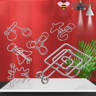 GLENES Brain Teaser Puzzles Diy Personalized Gift Kids Gifts 3d Puzzle Wire Brainteasers Games Child
