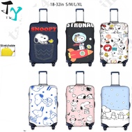 Snoopy Travel Luggage Cover Suitcase Protector Fits 18-32 Inch Luggage