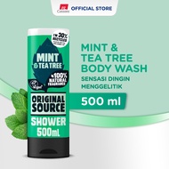 Original Source Body Wash Mint &amp; Tea Tree - Sabun Cair Vegan 500ml